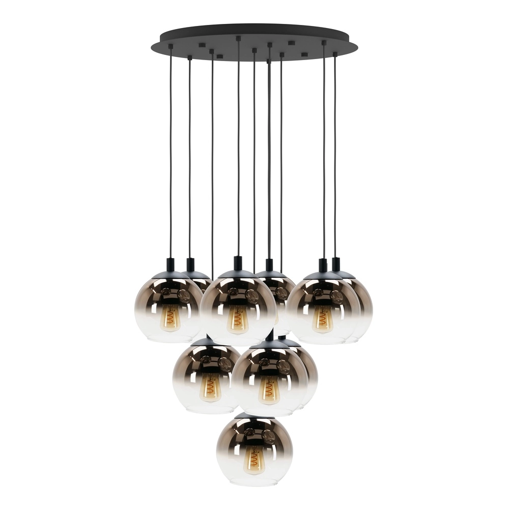 Pendant lamp Ariscani 1 10-light black Eglo 9008606358076