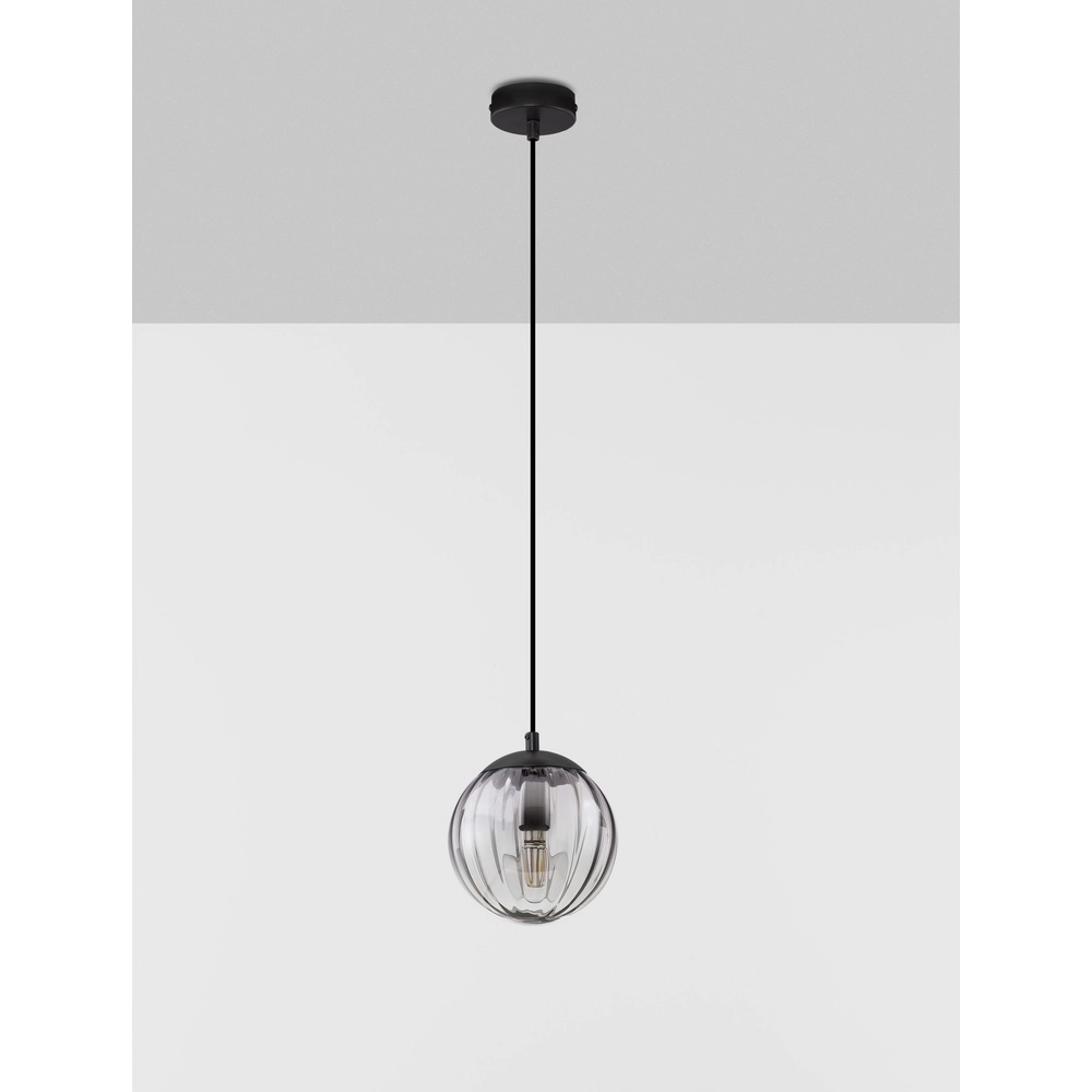 Pendant lamp Abbacus 1-light smoke glass Lyora 5212017461049