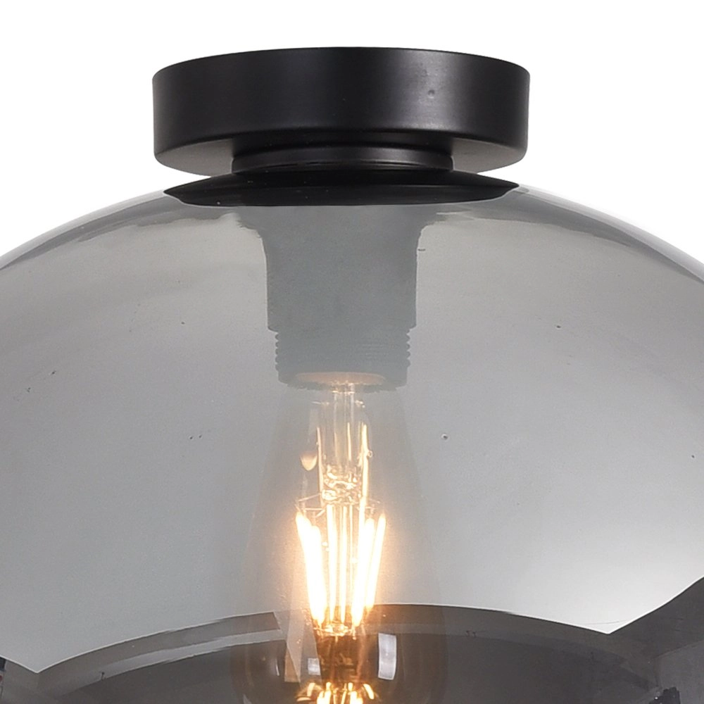 Ceiling light Marino-40 with Ø 40cm smoked glass Artdelight 8719831735860
