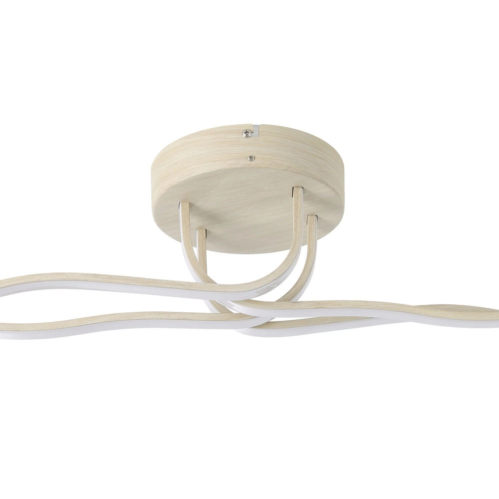 Wood look led ceiling light Roncade 2 110cm Eglo 9008606310319