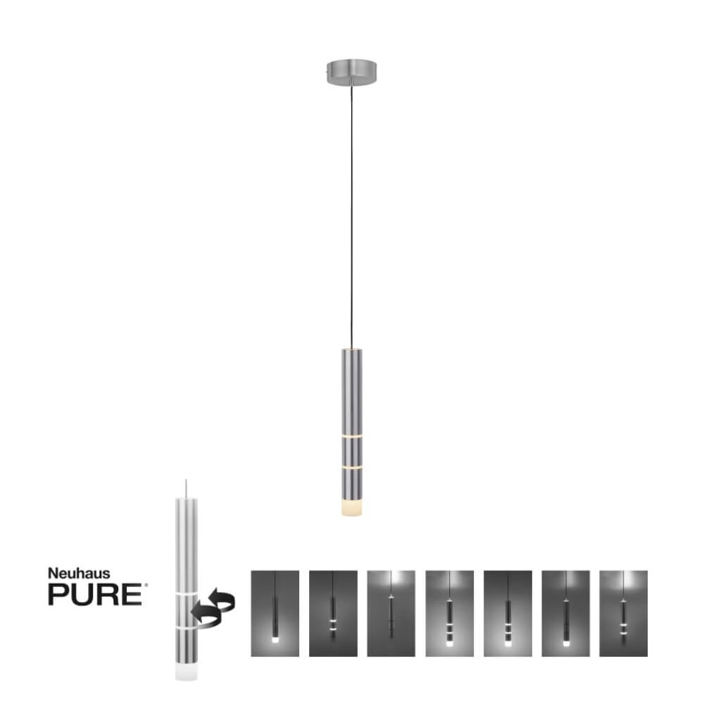 Aluminum hanging lamp Pure Vega 3000K Paul Neuhaus 4012248357538