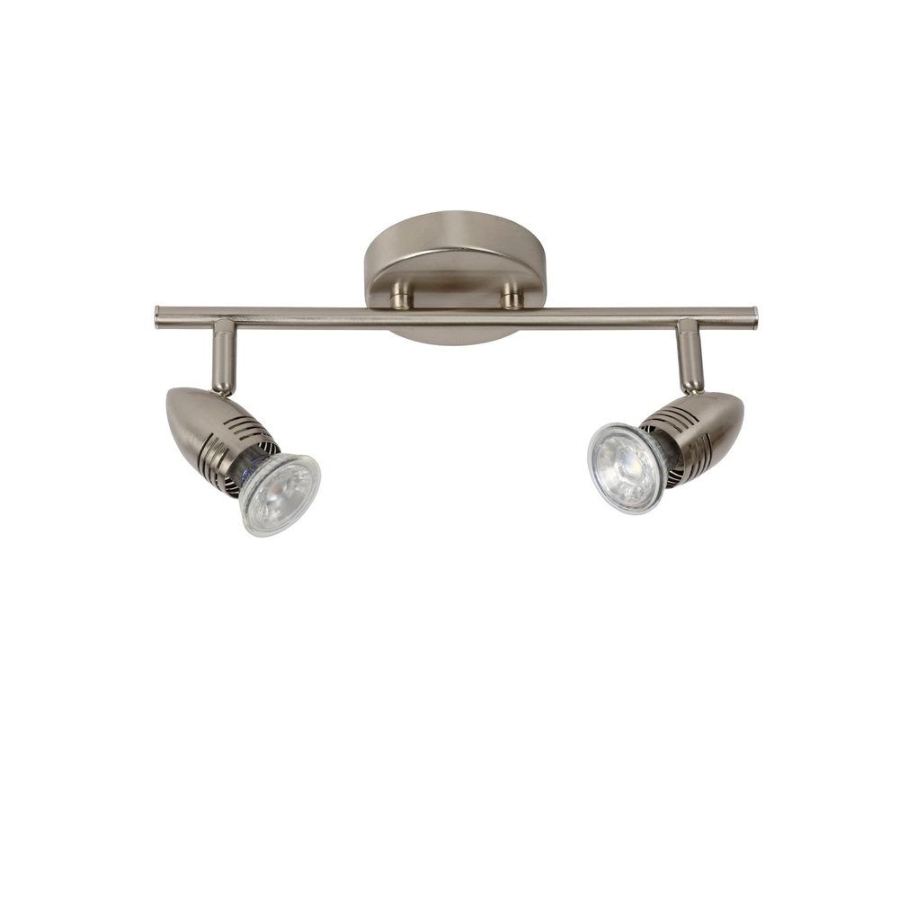 Ceiling spotlight Caro-Led 2-light matt chrome