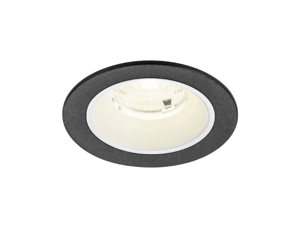 Recessed spotlight Numinos S black/white 4000K - 55deg SLV 4024163312783