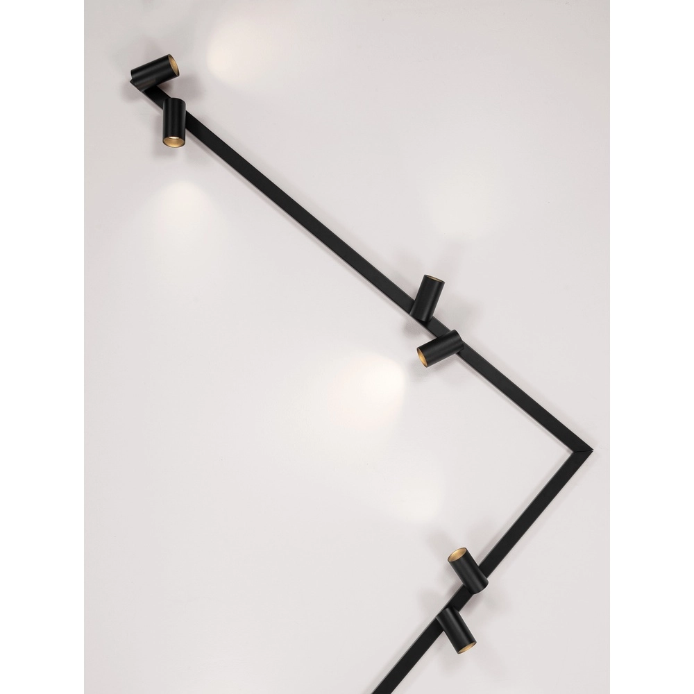 8-light ceiling lamp Oso black Lyora 5212017465122