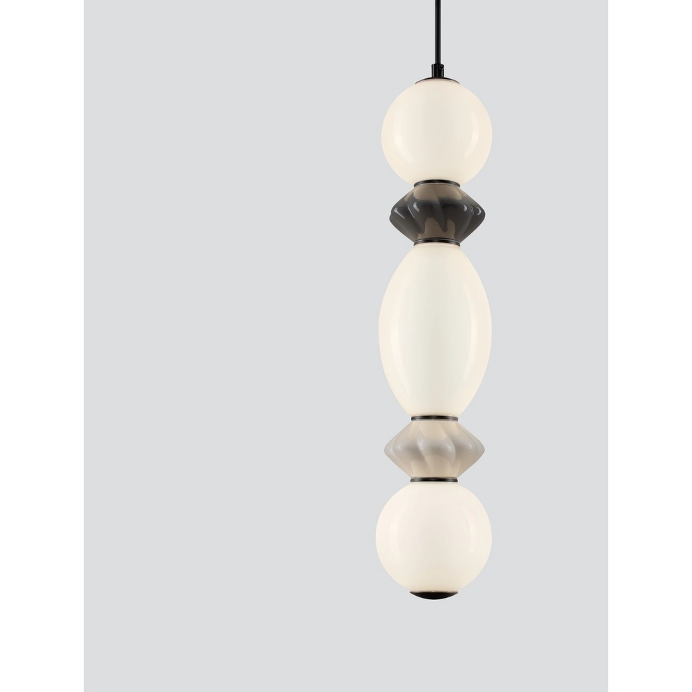 Pendant lamp Pallina grey - white Lyora 5212017484000