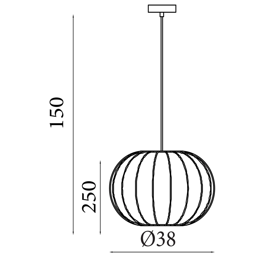 Pendant lamp Radiant Ø 38cm Searchlight 5053423300634