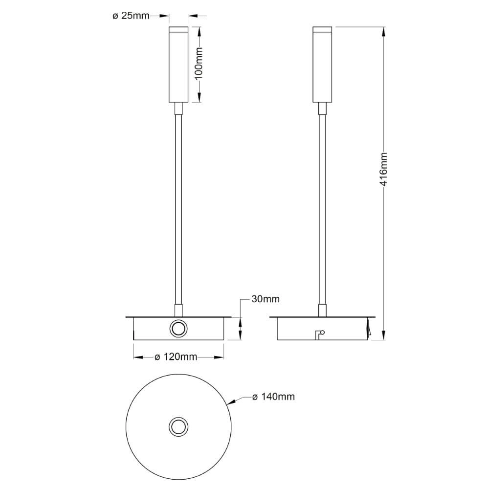 Flexible wall lamp Jutta black Brilliant 4004353425820