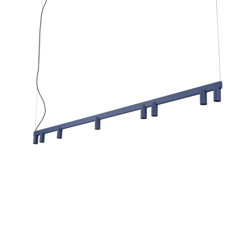 Design pendant lamp Fourty 8-light navy blue