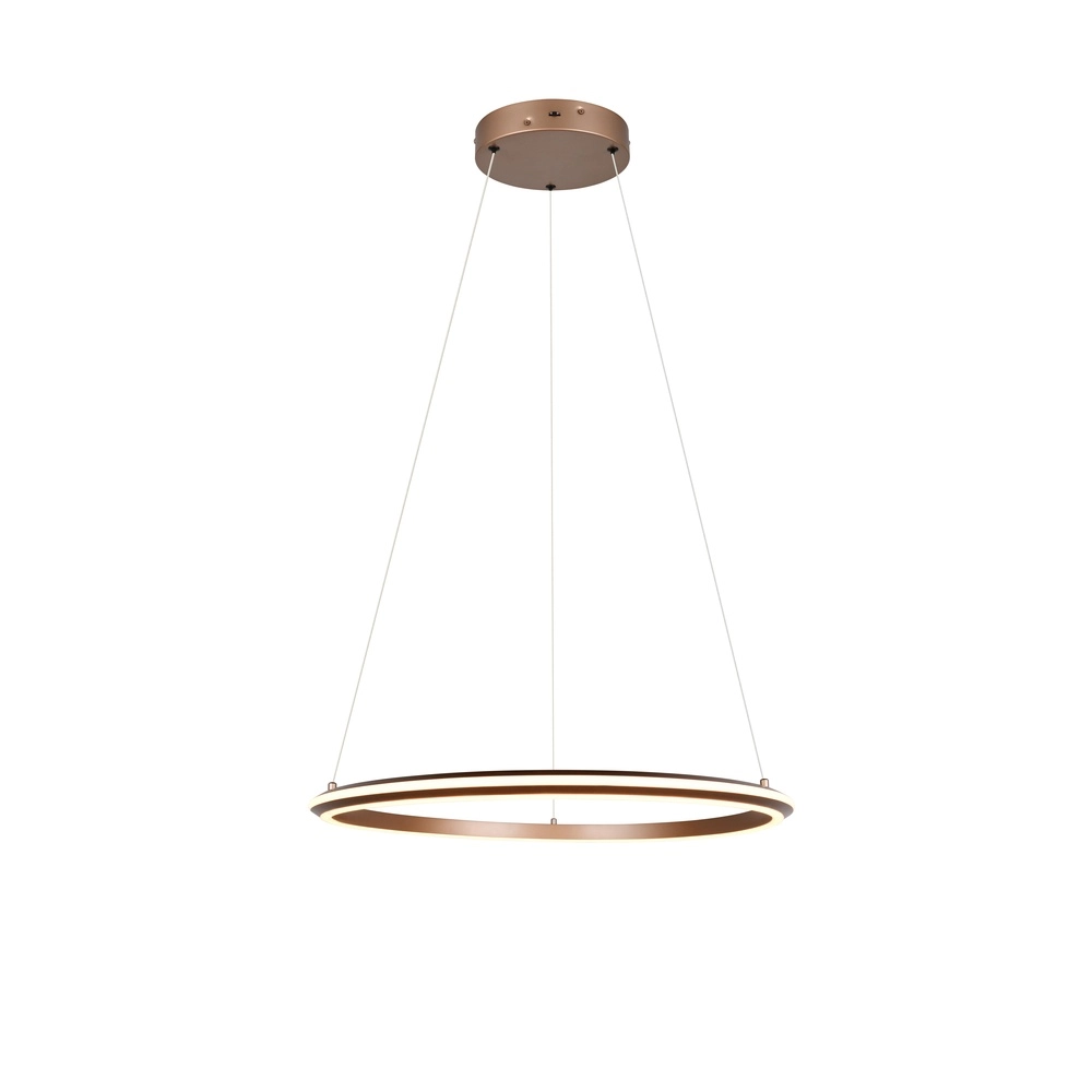 Pendant lamp Amador mocha brown Ø 75cm