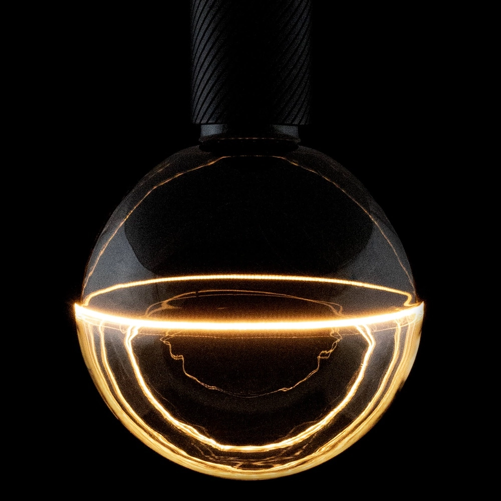 Light source black and clear Illusion 5W - E27 - 240lm - 1900K - Ø 12,5cm