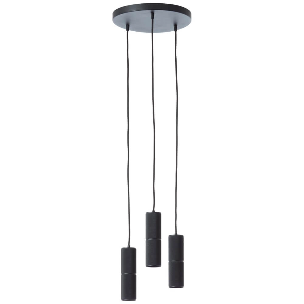 3-light pendant lamp Marty Ø 30cm black Brilliant 4004353438264