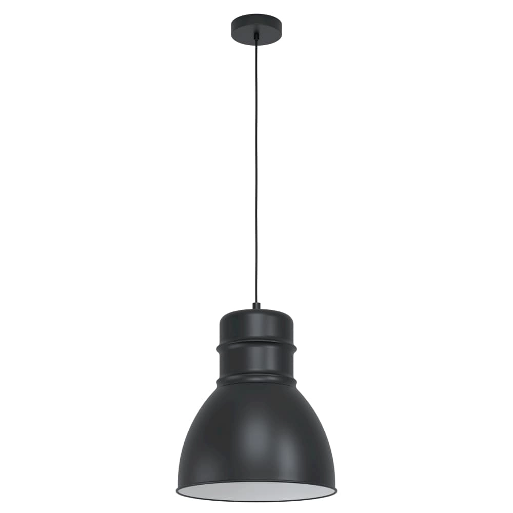 Black hanging lamp Ebury Ø 38cm