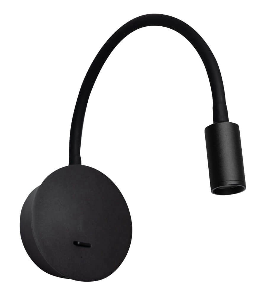Flexible surface-mounted spotlight Wispo black