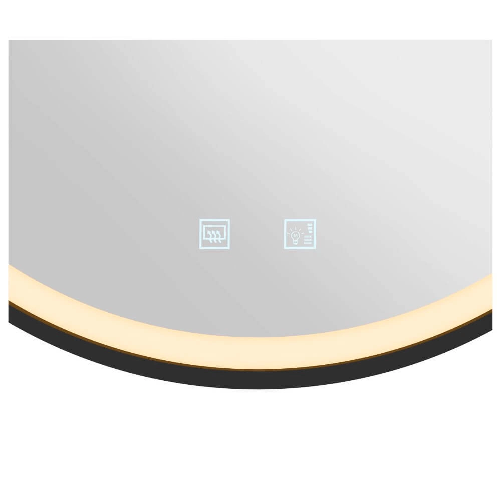 Mirror wall lamp Trukko Black - Ø 60cm SLV 4024163274760