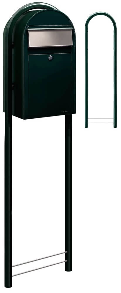 Mailbox Grande 6064 i Black and green Bobi 6417237033307