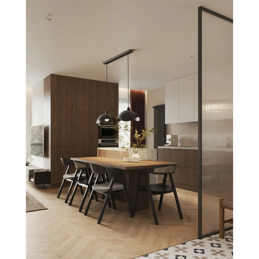 Office pendant lamp Volta 2x Ø40cm - black Masterlight 8718121395616