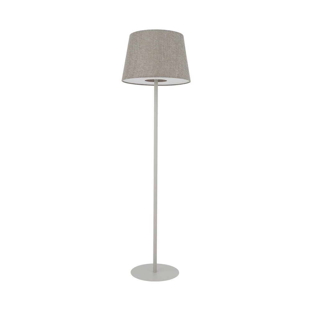 Floor lamp Tutoia sand brown Ø 46cm
