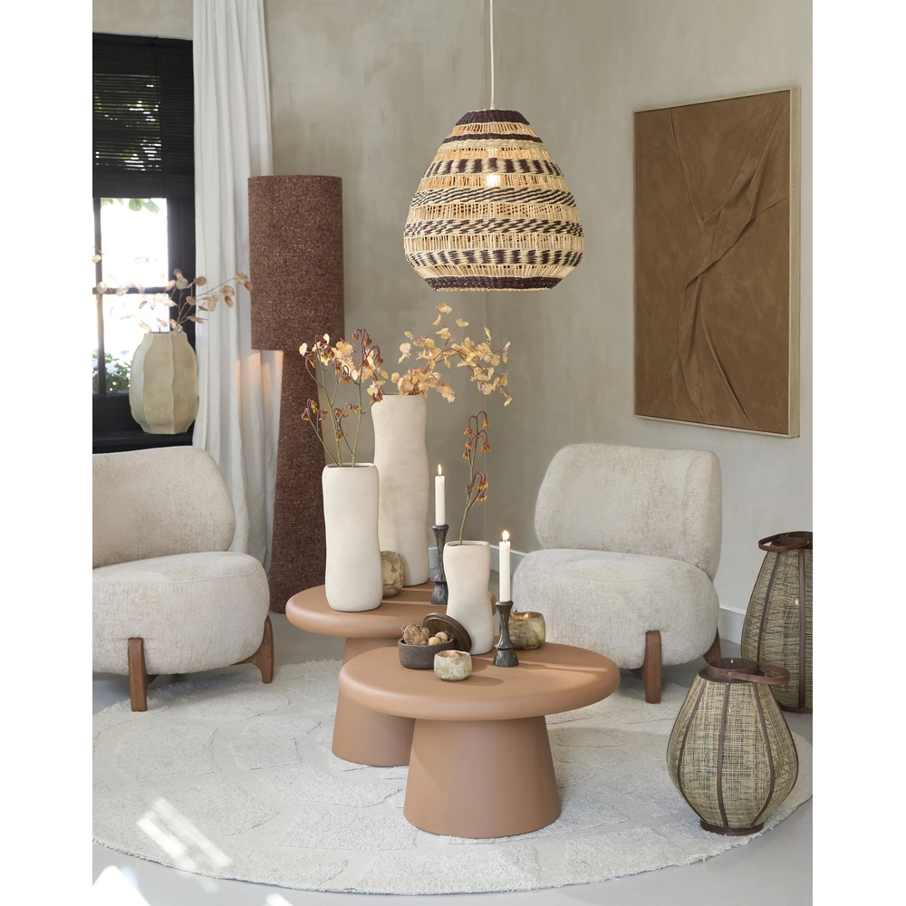 Rattan pendant lamp Soluna Ø 47cm - dark brown natural Light & Living 8717807836764