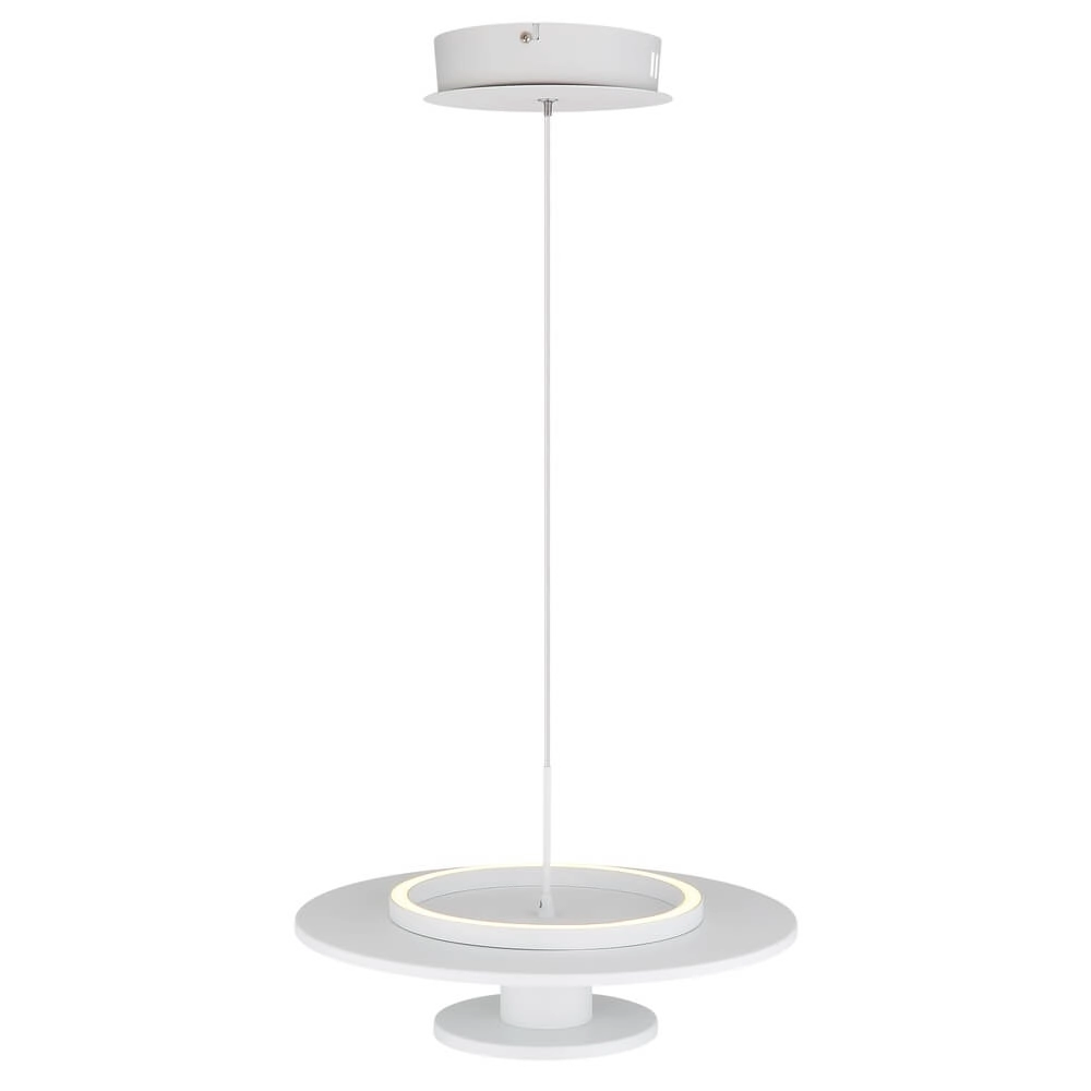 White pendant lamp Carter Ø 38cm with felt Globo 9007371462759