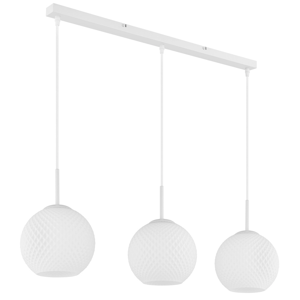 3-light pendant lamp Andre white Globo 9007371583461