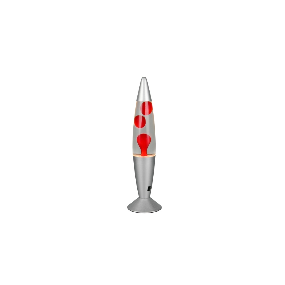 Lava lamp Vesuv silver with red Trio 4017807668384
