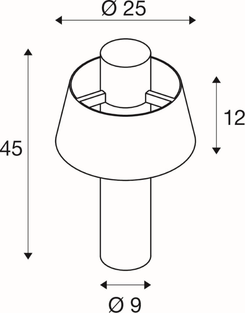 Mushroom lamp Photoni 45 rust - 45cm SLV 4024163280983