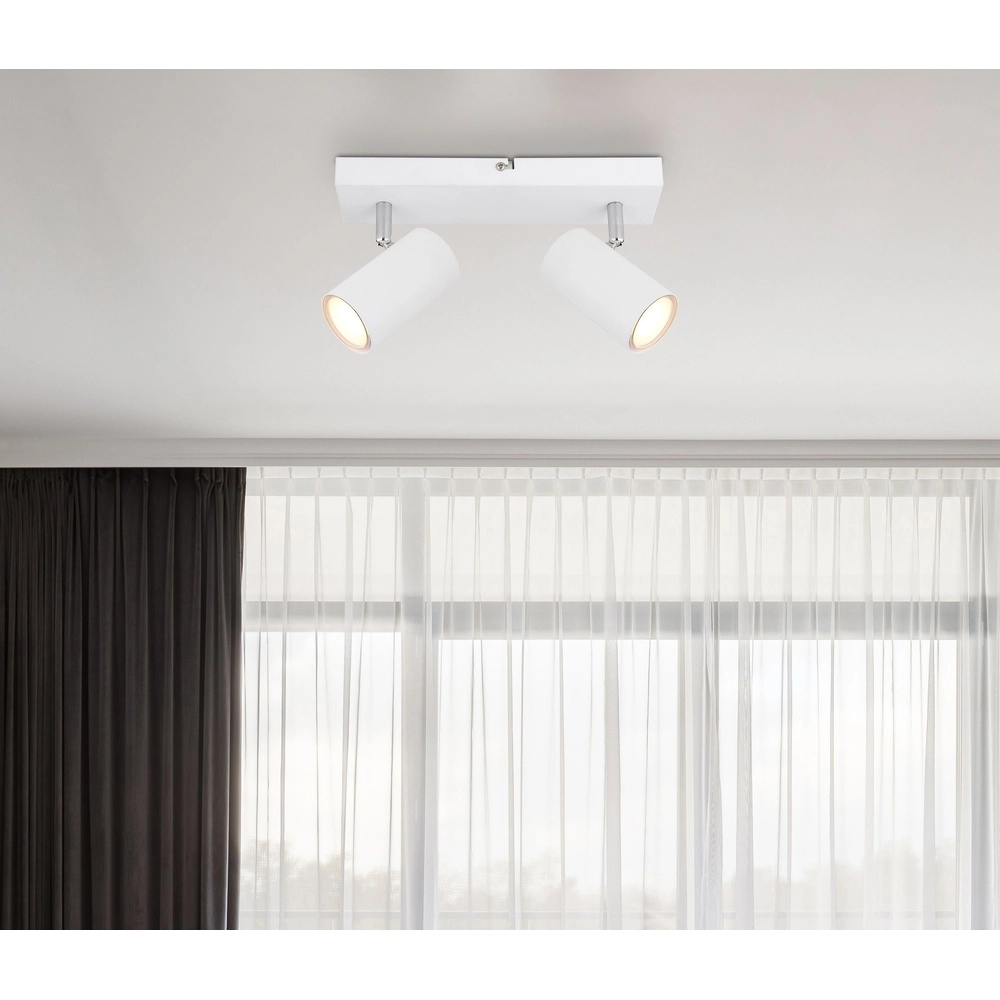 Ceiling lamp 2-lights Robby white Globo 9007371433520