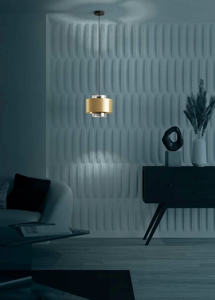 Gold hanging lamp Duglia Ø 28cm Stars of Light 9008606221271
