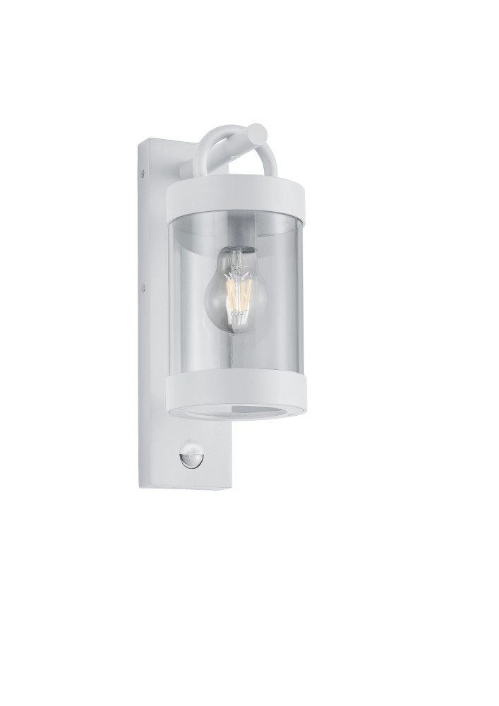 White outdoor lamp Sambesi with motion sensor
