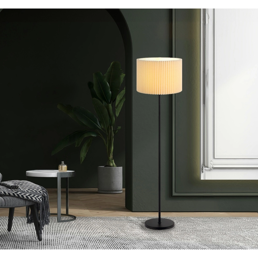 Floor lamp Page Ø 38cm white with black Globo 9007371528592