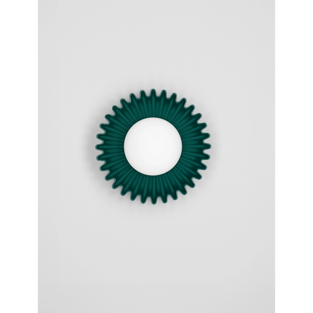 Wall lamp Petel Green with white glass Lyora 5212017483942