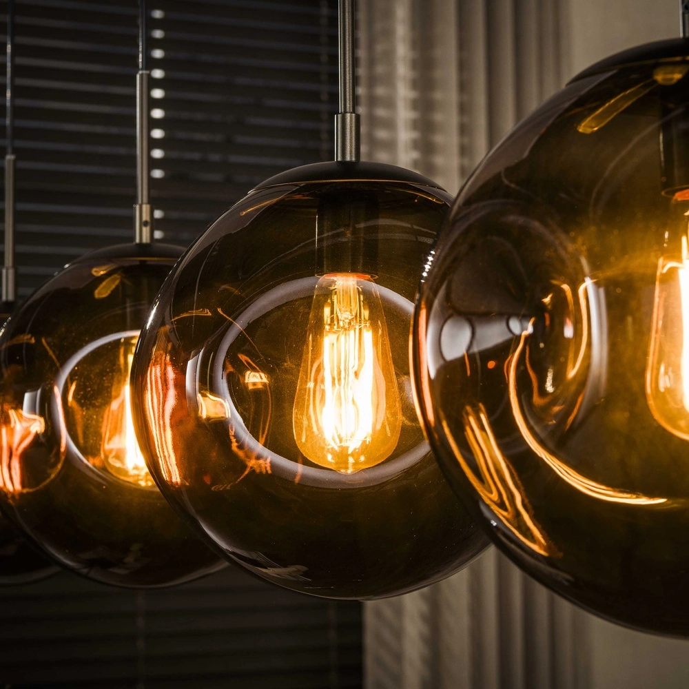 Glass pendant lamp Stellar 4-lights - Ø 25cm Lyora 8716803511675