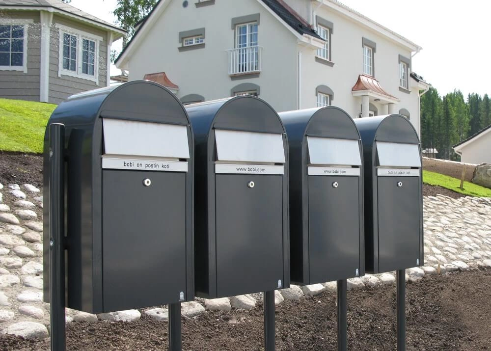 Mailbox Grande 7016 i Dark grey Bobi 6417237033147