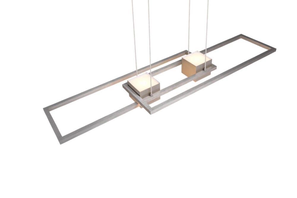 Led pendant light office Albany Stainless steel Trio 4017807610321