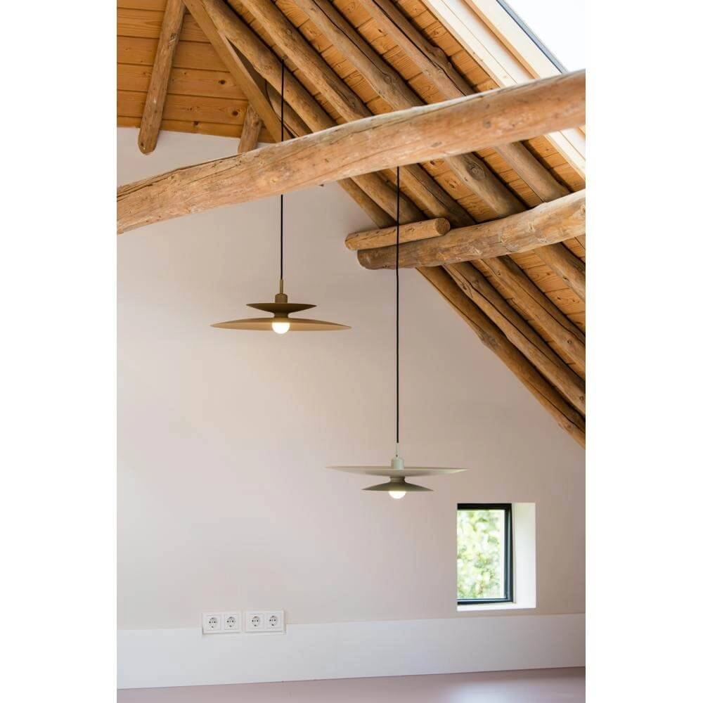 Pendant lamp Linares umbrella brown Ø 50cm Artdelight 8720701101678