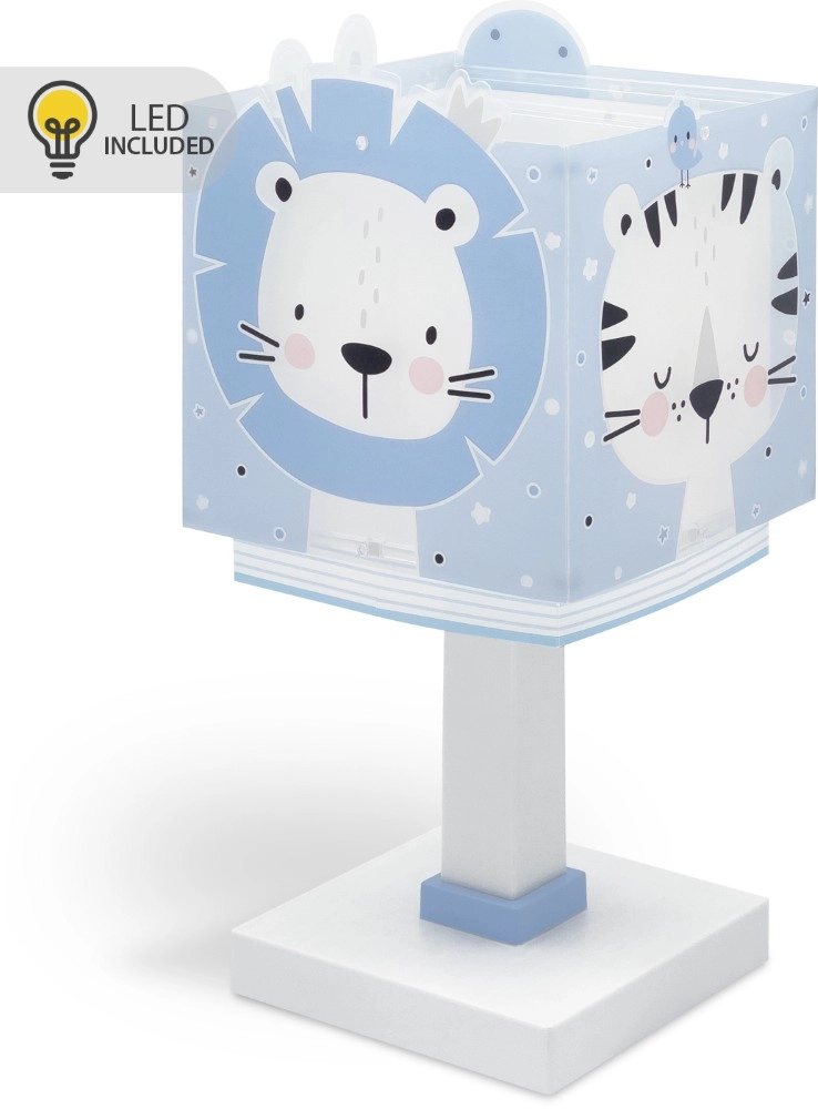 Children's room table lamp Baby Jungle blue
