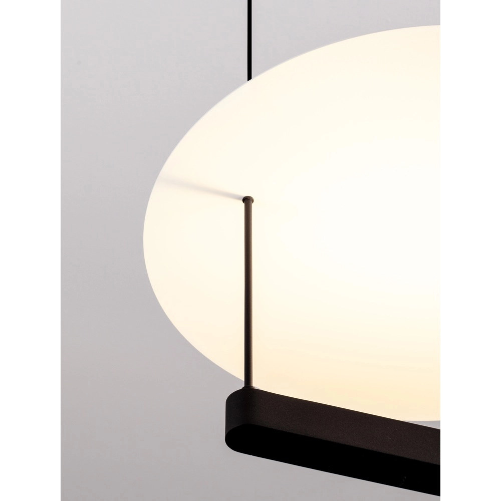 Pendant lamp Diona Ø 40cm black with white 2700K Lyora 5212017470850