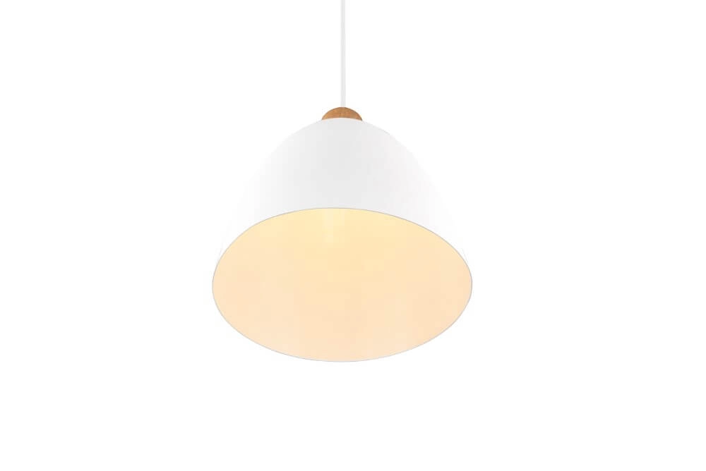Hanging lamp Jagger white with wood brown Trio 4017807503180