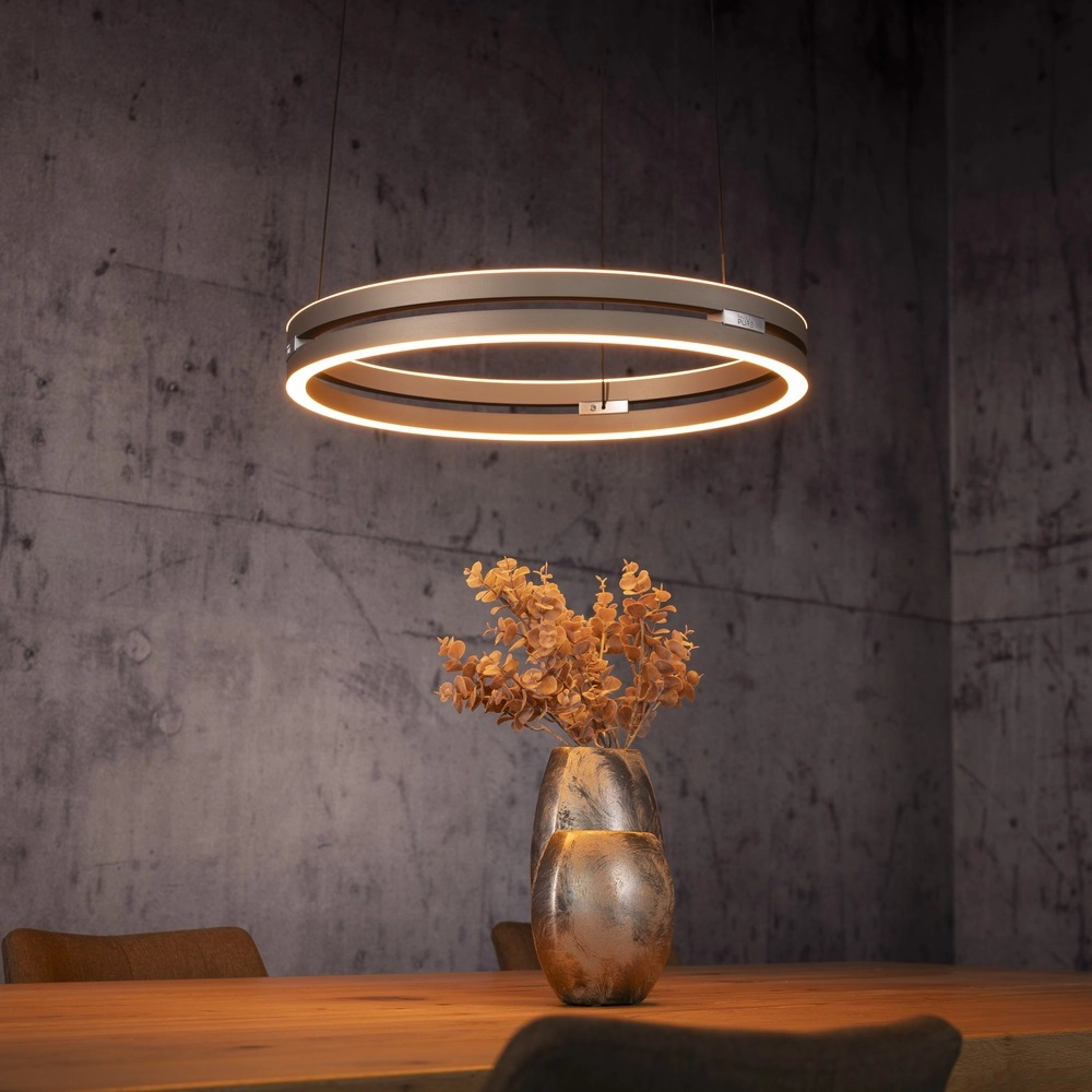 Office pendant lamp Pure E-Loop bronce - Ø 50cm Paul Neuhaus 4012248398357