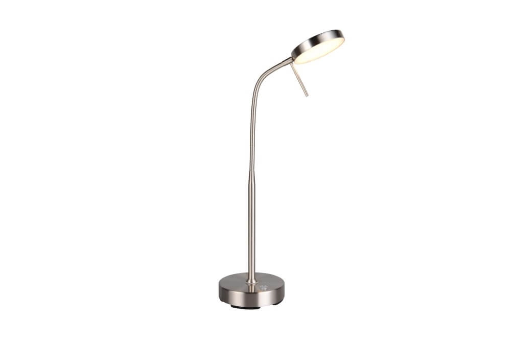 Stainless Steel Desk Lamp Moreno Rechargeable Trio 4017807618006