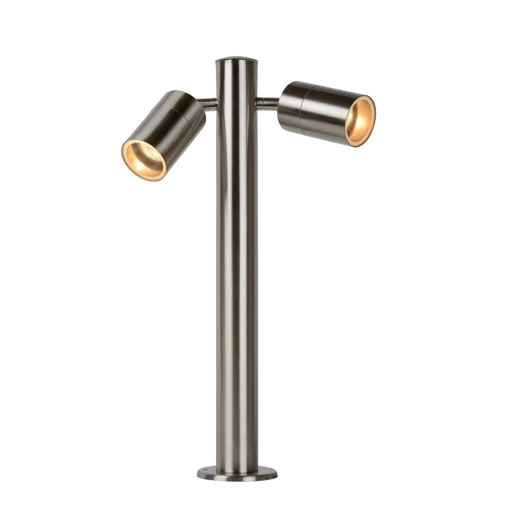 Garden lamp Arne-Led 2-light chrome Lucide 5411212143839