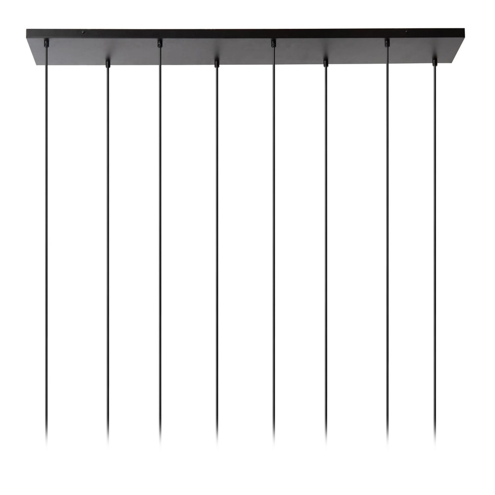 8-light pendant lamp Chayanne Design black with gold Lucide 5411212051554
