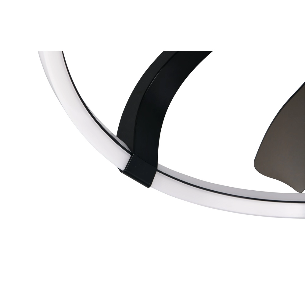 Smarthome fan Stockholm black Ø 73,5 Tuya Trio 4017807693133