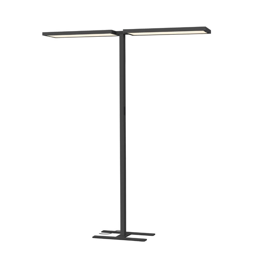 Led Office Floor Lamp Worklight Pro black - double