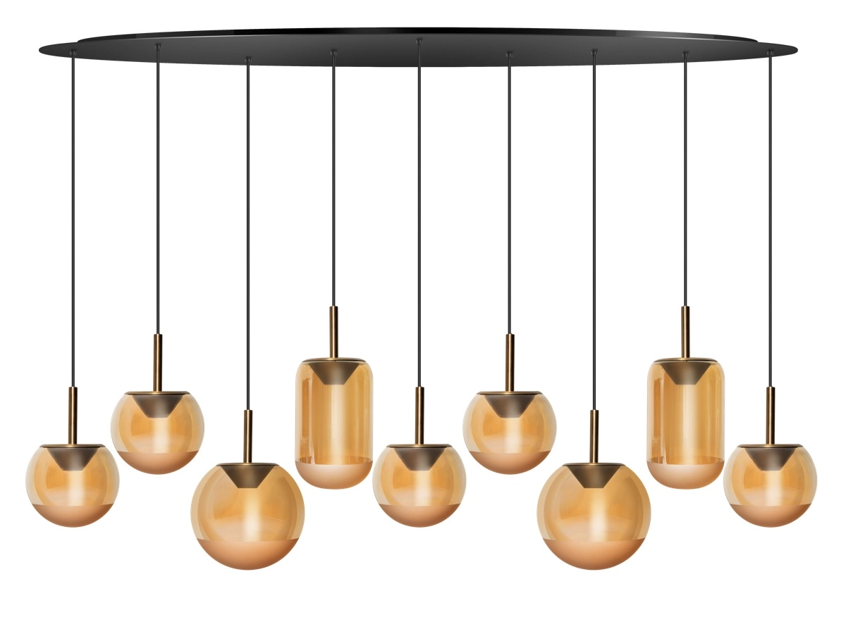 Dining room pendant lamp Yvonne 9-light