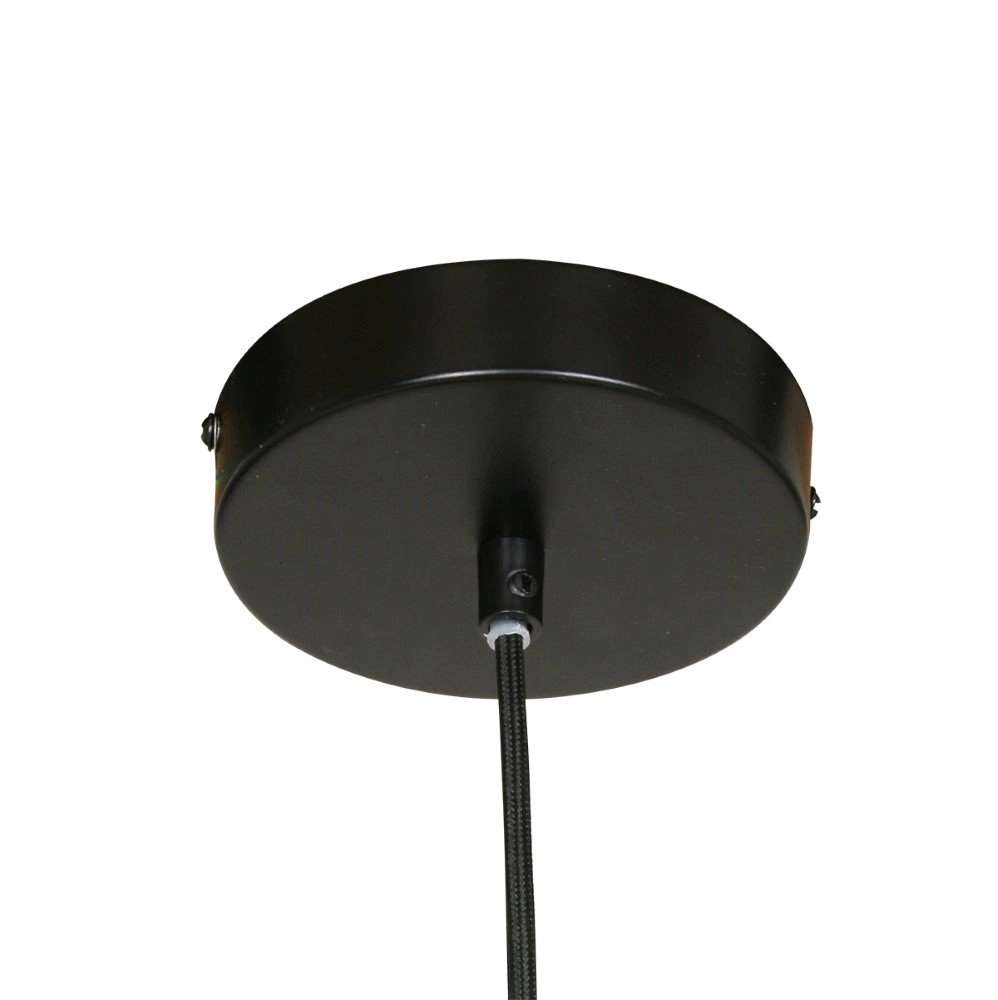 Pendant lamp Bangalore Ø 70cm black with light brown Steinhauer 8712746127935