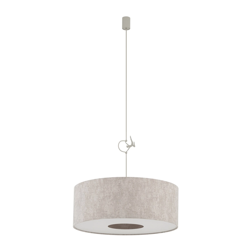 Pendant lamp Cedro sand brown Ø 50cm
