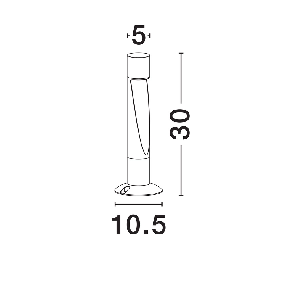 Sleek outdoor lamp Nooi 30cm Lyora 5212017476555