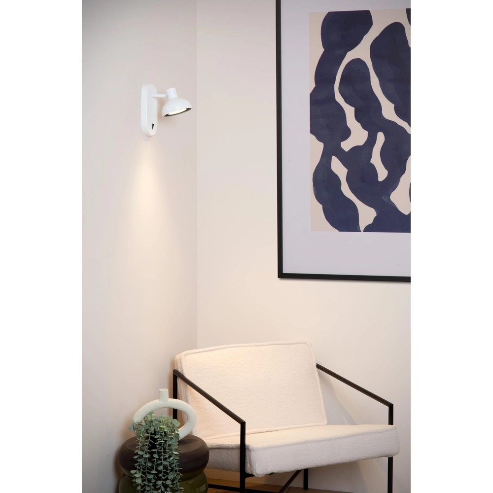Bedside lamp Sensas white design GU10 ES111 Lucide 5411212303233