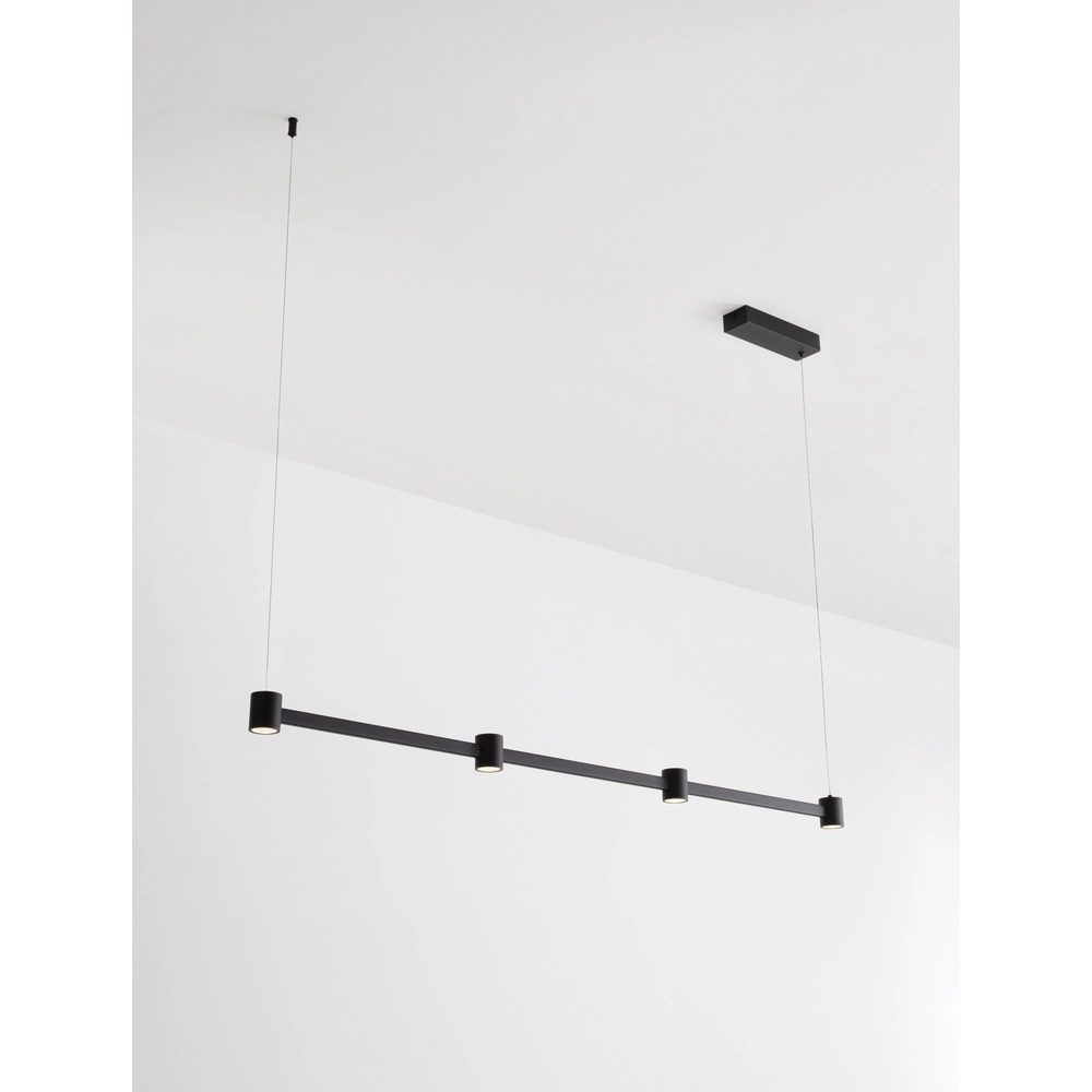 Design pendant lamp Puize 4-light black Lyora 5212017448583